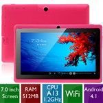 7" Android 4.1 4GB Tablet PC w/ WiFi Câmera - Rosa L-162941