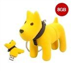 Pen Drive Cachorro Amarelo 8GB